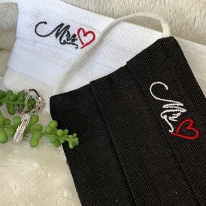Mr.&Mrs, Bride&Groom, Wedding fashion Face Mask